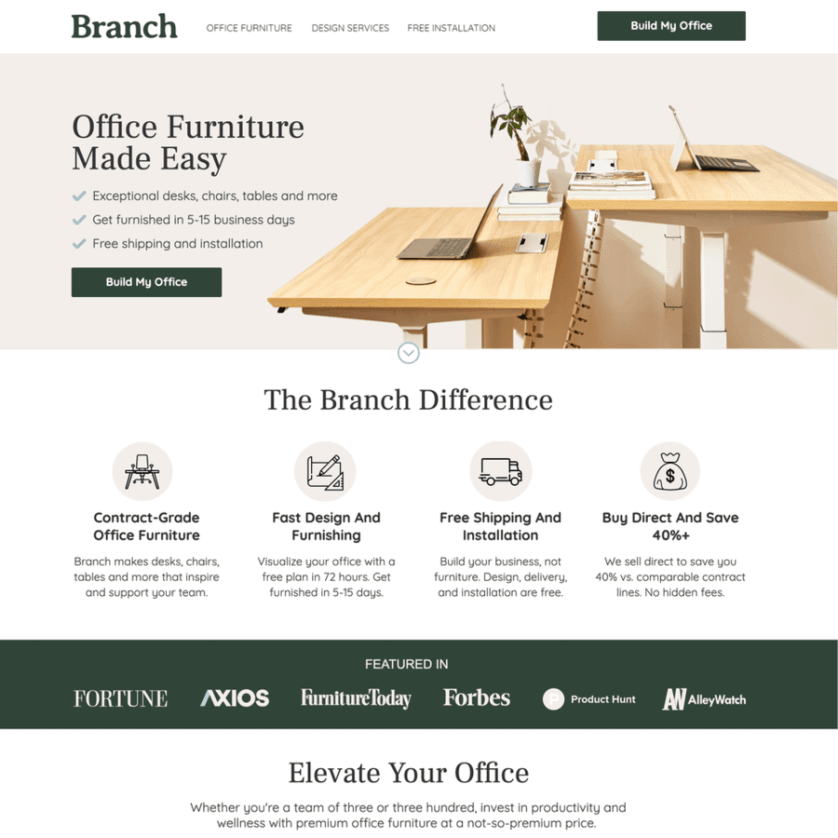 Online trgovina s pohištvom